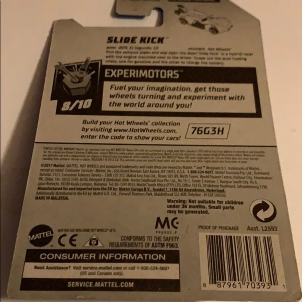 Hot Wheels 2019 Slide Kick Experimotors 144/250